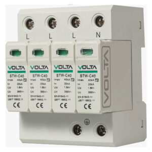 STW-C40 Series SPD Secondary Power Surge Protectors - AC 385V - 4 Pole